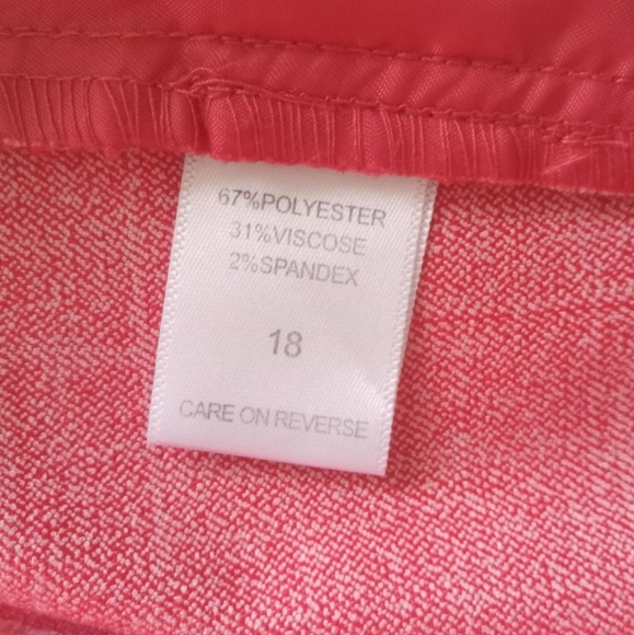 Newyork & Company Women's Chic Pink Bootcut Trousers Size 18 - Picture 5 of 13